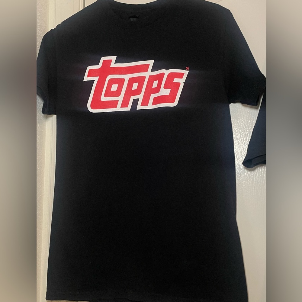 Topps Black T-Shirt with Red Logo